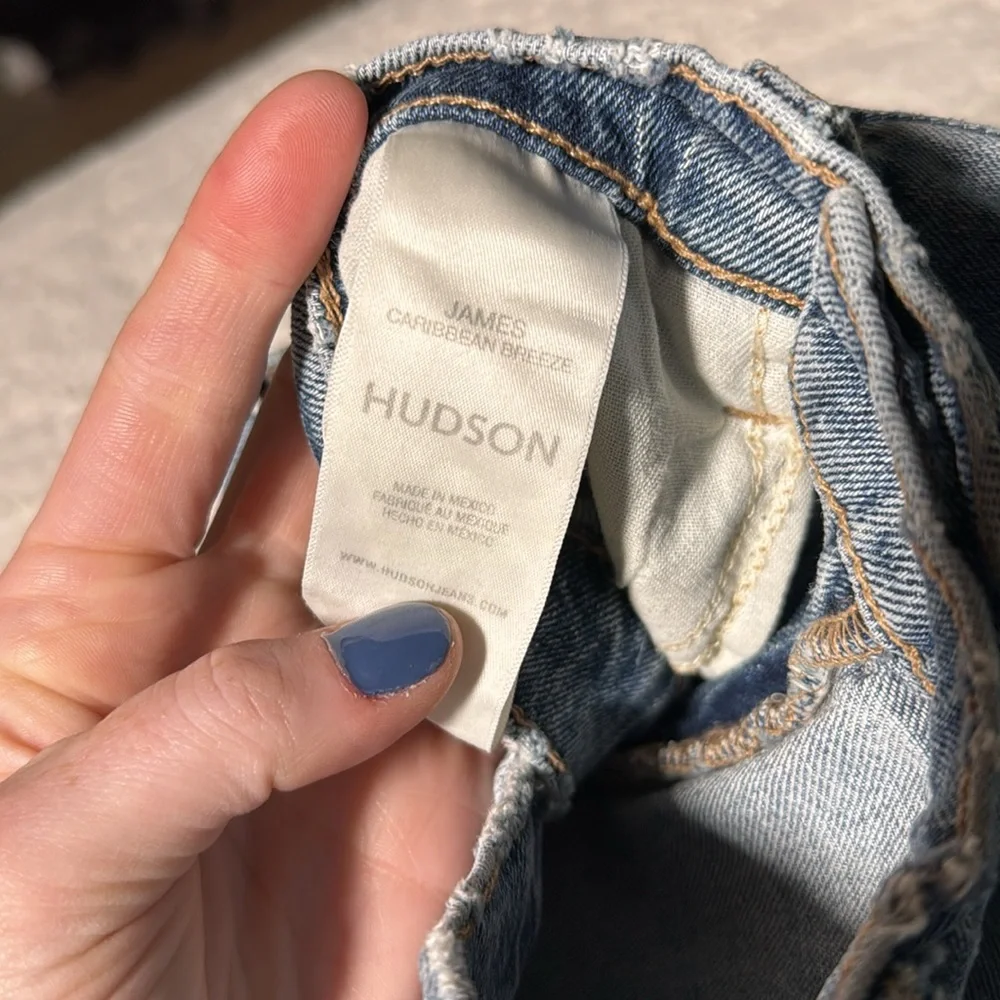 NWT Hudson Size 26 Women's James High Rise Wide Leg Jeans: Caribbean Breeze - Picture 12 of 16